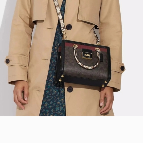 Coach Black and Pink Satchel - Picture 2 of 8